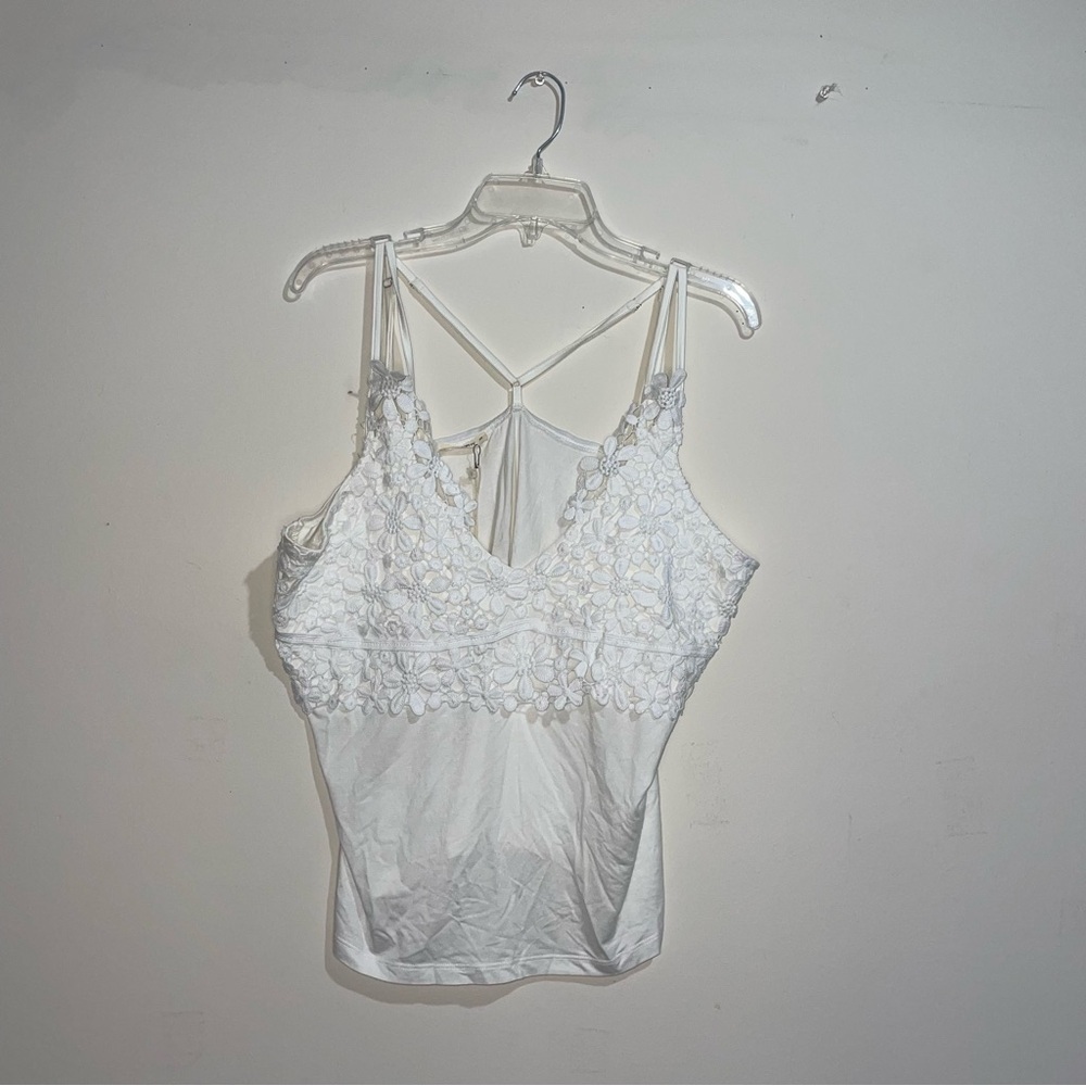 And The Why Lace Babydoll True Y2K 2X Racerback Tank Top NWT feminine coquette